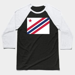 Inspector General flag of the Norwegian coastal artillery Baseball T-Shirt